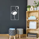 Vinyl Wall Art Decal - Flamingo Silhouette - 27" x 15" - Trendy Sticker Animal Figure Minimalist Design For Home Bedroom Living Room Work Office Store Decor 2