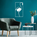 Vinyl Wall Art Decal - Flamingo Silhouette - 27" x 15" - Trendy Sticker Animal Figure Minimalist Design For Home Bedroom Living Room Work Office Store Decor 3