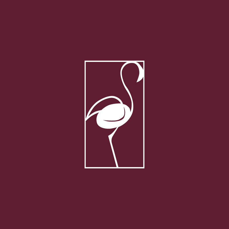 Vinyl Wall Art Decal - Flamingo Silhouette - 27" x 15" - Trendy Sticker Animal Figure Minimalist Design For Home Bedroom Living Room Work Office Store Decor 1