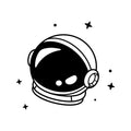 Vinyl Wall Art Decal - Astronaut Helmet - 13. Trendy Fun Cool Design Stars Shape Sticker For Home Kids Room Playroom Playground Daycare Nursery Classroom School Decor 1