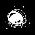 Vinyl Wall Art Decal - Astronaut Helmet - 13.5" x 15" - Trendy Fun Cool Design Stars Shape Sticker For Home Kids Room Playroom Playground Daycare Nursery Classroom School Decor 1