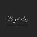 Vinyl Wall Art Decal - King & King Headboard - 35" x 12.5" - Married Couples Wedding Gift Male Home Bedroom Quote Sticker Living Room Gay Love Men LGBTQ Room Decor 4