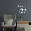 Vinyl Wall Art Decal - Leave The Judging To Jesus - 14.5" x 14" - Inspirational Lovely Faith Quote Sticker For Home Bedroom Closet Living Room Family Room Religious Center Storefront Decor 3