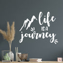 Vinyl Wall Art Decal - Life Is A Journey - 11.5" x 14" - Trendy Inspiring Positive Good Vibes Quote Sticker For Home Bedroom Living Room Classroom School Office Coffee Shop Decor 2