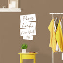 Vinyl Wall Art Decal - Paris London New York - - Modern Inspiring Positive Good Vibes Arrows Design Sticker For Travel Lovers Living Room Playroom Classroom School Office Decor 5