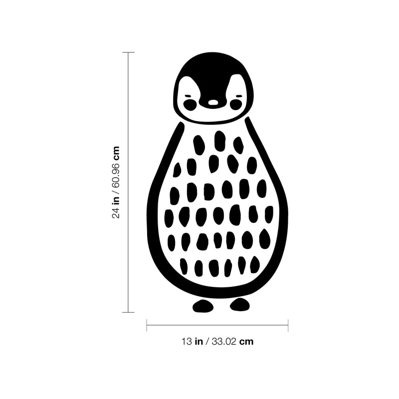 Vinyl Wall Art Decal - Cute Penguin - Trendy Inspirational Animal Design Sticker For Children Bedroom Home Baby Nursery Daycare Kids Room Decor 4