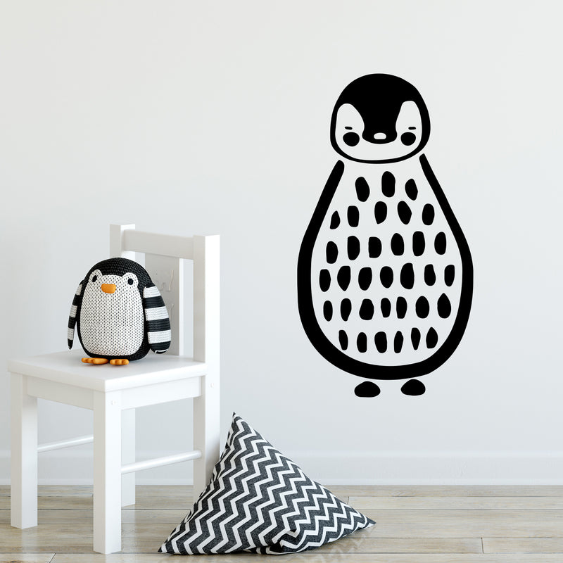 Vinyl Wall Art Decal - Cute Penguin - Trendy Inspirational Animal Design Sticker For Children Bedroom Home Baby Nursery Daycare Kids Room Decor 3