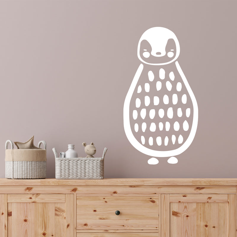 Vinyl Wall Art Decal - Cute Penguin - 24" x 13" - Trendy Inspirational Animal Design Sticker For Children Bedroom Home Baby Nursery Daycare Kids Room Decor 2