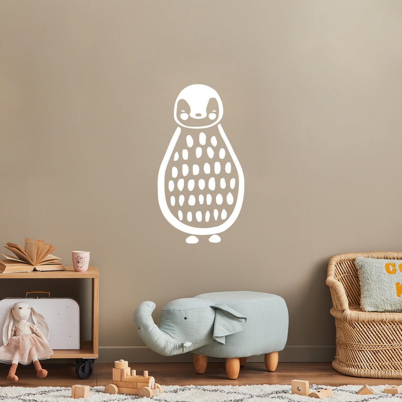 Vinyl Wall Art Decal - Cute Penguin - 24" x 13" - Trendy Inspirational Animal Design Sticker For Children Bedroom Home Baby Nursery Daycare Kids Room Decor 3