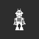 Vinyl Wall Art Decal - Robot - 35" x 19.5" - Modern Inspirational Cute Toy Design Sticker For Children Bedroom Home Baby Nursery Daycare Kids Room Decor 1