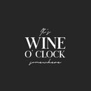 Vinyl Wall Art Decal - It's Wine O'clock Somewhere - 18.5" x 20" - Trendy Sarcastic Funny Adult Joke Quote Sticker For Home Bar Kitchen Wine Cellar Restaurant Decor 1