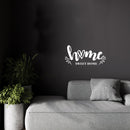 Vinyl Wall Art Decal - Home Sweet Home - 7" x 15" - Trendy Lovely Inspirational Charming Quote Sticker For Home Windows Family Living Room Doors Storefront Decor 2