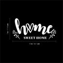 Vinyl Wall Art Decal - Home Sweet Home - 7" x 15" - Trendy Lovely Inspirational Charming Quote Sticker For Home Windows Family Living Room Doors Storefront Decor 4