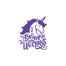 Vinyl Wall Art Decal - I Believe In Unicorns - 20" x 17" - Modern Inspirational Cute Lovely Girly Quote Sticker For Children Bedroom Home Baby Window Decor 4