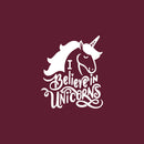 Vinyl Wall Art Decal - I Believe In Unicorns - 20" x 17" - Modern Inspirational Cute Lovely Girly Quote Sticker For Children Bedroom Home Baby Window Decor 1