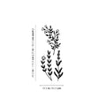 Vinyl Wall Art Decal - Flowers Outline - 45. - Trendy Inspirational Plant Design Sticker For Home Office Bedroom Living Room Indoor Garden Patio Decor 1