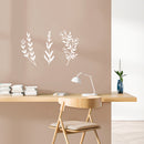 Vinyl Wall Art Decal - Flowers Outline - 45.5" x 18.5" - Trendy Inspirational Plant Design Sticker For Home Office Bedroom Living Room Indoor Garden Patio Decor 2