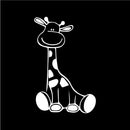 Vinyl Wall Art Decal - Cute Giraffe - 20" x 13" - Trendy Inspirational Cute Animal Design Sticker For Children Bedroom Home Baby Nursery Daycare Kids Room Decor 1