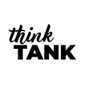 Vinyl Wall Art Decal - Think Tank - Trendy Motivational Positive Hard Work Quote Sticker For Home School Office Conference Rooms Coffee Shop Decor 1