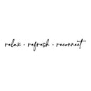 Vinyl Wall Art Decal - Relax Refresh Reconnect - Trendy Lovely inspirational Good Vibes Quote Sticker For Home Bedroom Closet Family Living Room Spa Yoga Fitness Decor 1