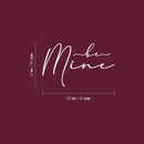 Vinyl Wall Art Decal - Be Mine - 12" x 20" -  Modern Lovely Quote Sticker For Couples Home Office Boyfriend Girlfriend Bedroom Mirror Valentine's Day Decor 4