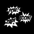 Vinyl Wall Art Decal - Boom Zap Pow - 12" x 27" - Trendy Inspirational Superhero Funny Quote Sticker For Home Bedroom Comic Book Kids Room Classroom School Playroom Decor 1