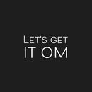 Vinyl Wall Art Decal - Let's Get It Om - 25" x 13" - Trendy Motivational Positive Healthy Sticker For Home Office Workout Room Yoga CrossFit Center Gym Fitness Lifestyle Decor 1