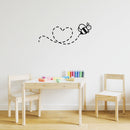 Vinyl Wall Art Decal - Love Bee - Modern Inspirational Cute Animal Design Sticker For Children Bedroom Home Baby Nursery Daycare Kids Room Decor 3