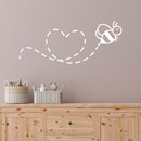 Vinyl Wall Art Decal - Love Bee - 10" x 24" - Modern Inspirational Cute Animal Design Sticker For Children Bedroom Home Baby Nursery Daycare Kids Room Decor 2