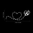 Vinyl Wall Art Decal - Love Bee - 10" x 24" - Modern Inspirational Cute Animal Design Sticker For Children Bedroom Home Baby Nursery Daycare Kids Room Decor 4