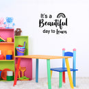 Vinyl Wall Art Decal - It's A Beautiful Day To Learn - 15" x 20" - Modern Inspirational Cute Rainbow Design Sticker For Children Bedroom Home Baby Nursery Daycare Kids Room Decor 2