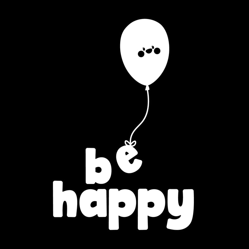 Vinyl Wall Art Decal - Be Happy - 21" x 14" - Modern Inspirational Cute Design Balloon Sticker For Children Bedroom Home Baby Nursery Daycare Kids Room Decor 1