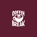 Vinyl Wall Art Decal - Coffin Break - 20" x 16" - Modern Inspirational Fun Caffeine Lovers Quote Mug Design Sticker For Home Office Kitchen Coffee Shop Restaurant Decor 1