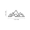 Vinyl Wall Art Decal - Geometric Mountains - 15" x 37" - Trendy Motivating Fun Good Vibes Mountain Design Sticker For Home Living Room Windows Office Coffee Shop Sports Storefront Decor 4