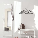 Vinyl Wall Art Decal - Geometric Mountains - 15" x 37" - Trendy Motivating Fun Good Vibes Mountain Design Sticker For Home Living Room Windows Office Coffee Shop Sports Storefront Decor 3