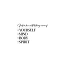 Vinyl Wall Art Decal - Fall In Love With Taking Care Of Yourself - 16" x 25" -  Motivational Self Love Quote Sticker For Home Office Therapy Bedroom Decor 1