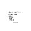 Vinyl Wall Art Decal - Fall In Love With Taking Care Of Yourself - 16" x 25" -  Motivational Self Love Quote Sticker For Home Office Therapy Bedroom Decor 4