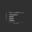 Vinyl Wall Art Decal - Fall In Love With Taking Care Of Yourself - 16" x 25" -  Motivational Self Love Quote Sticker For Home Office Therapy Bedroom Decor 4