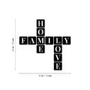 Vinyl Wall Art Decal - Home Family Love - 30" x 30" - Trendy Lovely Inspiring Positive Quote Sticker For Home Bedroom Family Room Playroom Kindergarten Classroom Coffee Shop Decor 4