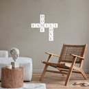 Vinyl Wall Art Decal - Home Family Love - 30" x 30" - Trendy Lovely Inspiring Positive Quote Sticker For Home Bedroom Family Room Playroom Kindergarten Classroom Coffee Shop Decor 3