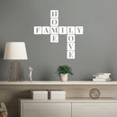 Vinyl Wall Art Decal - Home Family Love - 30" x 30" - Trendy Lovely Inspiring Positive Quote Sticker For Home Bedroom Family Room Playroom Kindergarten Classroom Coffee Shop Decor 2