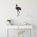 Vinyl Wall Art Decal - Flamingo - 26" x 12.5" - Trendy Figure Minimalist Animal Design Sticker For Home Bedroom Mirror Living Room Work Office Window Decor 3
