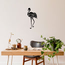 Vinyl Wall Art Decal - Flamingo - 26" x 12.5" - Trendy Figure Minimalist Animal Design Sticker For Home Bedroom Mirror Living Room Work Office Window Decor 2