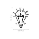 Vinyl Wall Art Decal - Idea Bulb Light - 24" x 18" - Trendy Creative Desgin Design Sticker For Children Bedroom Home Baby Nursery Daycare Kids Room Decor 4