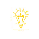 Vinyl Wall Art Decal - Idea Bulb Light - 24" x 18" - Trendy Creative Desgin Design Sticker For Children Bedroom Home Baby Nursery Daycare Kids Room Decor 4