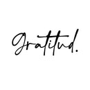Vinyl Wall Art Decal - Gratitud / Gratitude - 7" x 18" - Lovely Motivational Positive Good Vibes Spanish Quote Sticker For Bedroom Living Room Playroom Classroom Coffee Shop Decor 1