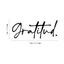 Vinyl Wall Art Decal - Gratitud / Gratitude - 7" x 18" - Lovely Motivational Positive Good Vibes Spanish Quote Sticker For Bedroom Living Room Playroom Classroom Coffee Shop Decor 4