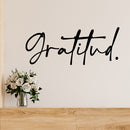 Vinyl Wall Art Decal - Gratitud / Gratitude - Lovely Motivational Positive Good Vibes Spanish Quote Sticker For Bedroom Living Room Playroom Classroom Coffee Shop Decor 2