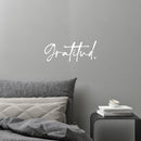 Vinyl Wall Art Decal - Gratitud / Gratitude - 7" x 18" - Lovely Motivational Positive Good Vibes Spanish Quote Sticker For Bedroom Living Room Playroom Classroom Coffee Shop Decor 3
