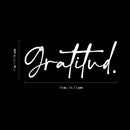 Vinyl Wall Art Decal - Gratitud / Gratitude - 7" x 18" - Lovely Motivational Positive Good Vibes Spanish Quote Sticker For Bedroom Living Room Playroom Classroom Coffee Shop Decor 4